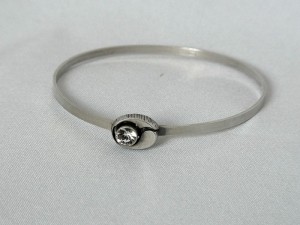 Karl Laine Finnfeelings Finland Modernist Vintage 925 silver zilveren klemarmband armband bracelet met bergkristal b.JPG
