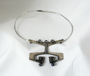 Relo Austrian Oostenrijk 925 silver zilveren collier spang necklace pendant hanger Modernist Vintage Mid Century e.JPG
