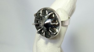Erik Granit Finland fully hallmarked modernist 916 H silver zilveren ring P7 1968 Finnish Vintage Modernist Designer Scandinavian 8.JPG